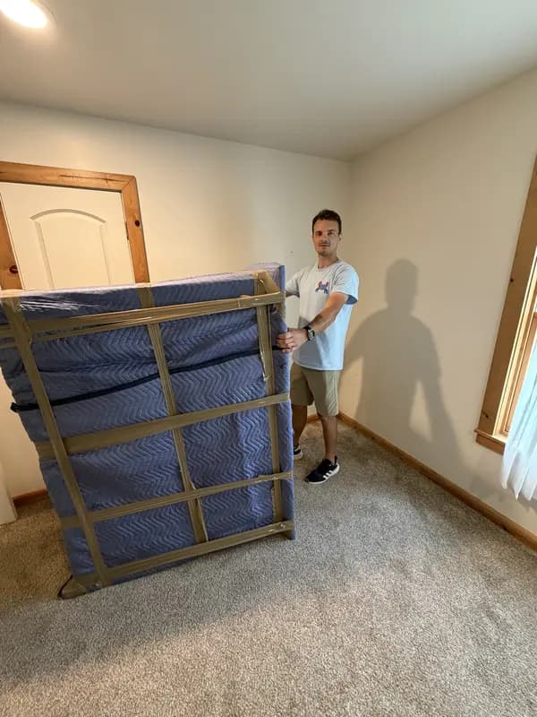 Reston movers from Blue Crab prepping a Reston Town Center move.